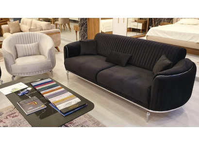 Wunnzëmmer Sofagarnitur 3 1 Sëtzer Set Design Canapéë Polster Modern nei