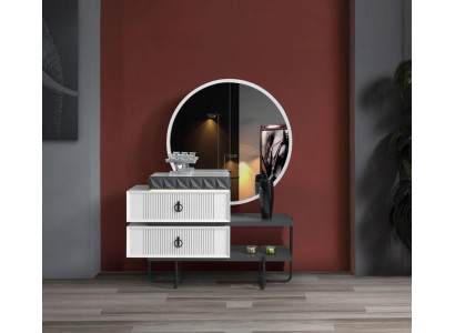 Design Commode / Buffet Armoire Commodes Buffet 2tlg. Spigelschaf Meubel