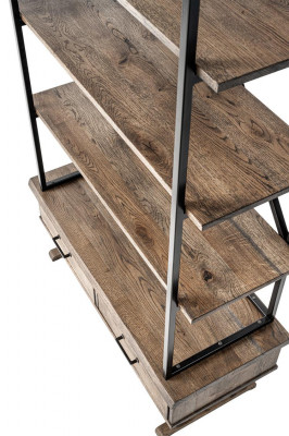 Design Regal Wunnzëmmer Schief Spulläerder Regaler Bicherregal