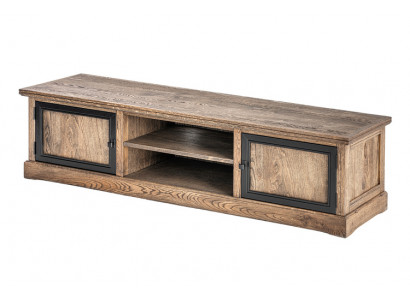 RTV Fernsehbord Eechent Holz Glas Dësch Fernsehschaf Dëscher Designer Niddregbord