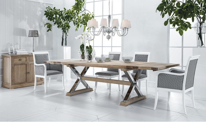 Design Iessdësch klassesch hëlze Still ausziebare Wunnzëmmer Luxus