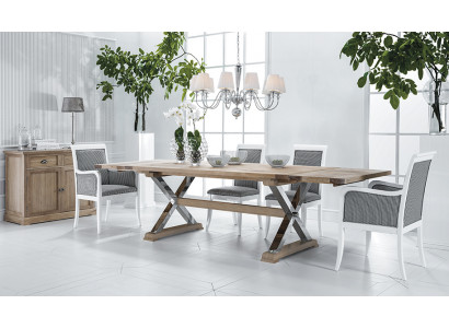 Design Iessdësch klassesch hëlze Still ausziebare Wunnzëmmer Luxus