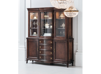 Wandschaf Edle Anrichte Holz Barock Stil Buffeet Vitrine Schaf Neit