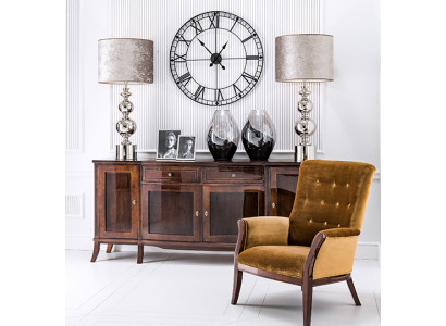 XXL Säitenaart Anrichte Kommode Wunnzëmmer Schaf Holz Regal Antik Stil Design