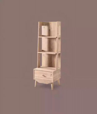 Regal Schaf Bücherregal Schief Schief Zweckméiwäert Miwwelen Braun 54x45x161