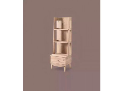 Regal Schaf Bücherregal Schief Schief Zweckméiwäert Miwwelen Braun 54x45x161