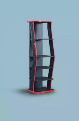 Regal Kleederschaf Bicherregal Schieféiert Schaf Méizweck Miwwelen Brong 164x40x34