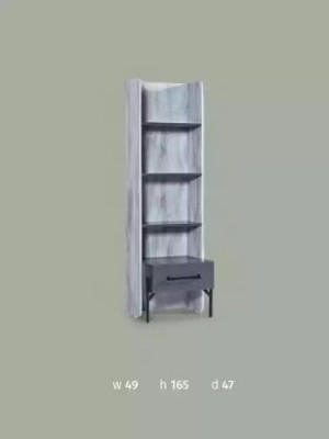 Regal Schaf Bücherregal Schief Mehrzweckmiwwelen Braun 165x49x47