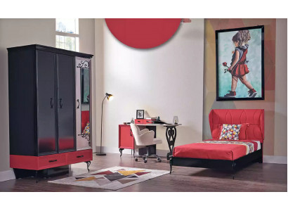 Klassesche Loft Kleederschaf Schlafzëmmer Schief Design Miwwelen 131x60x200
