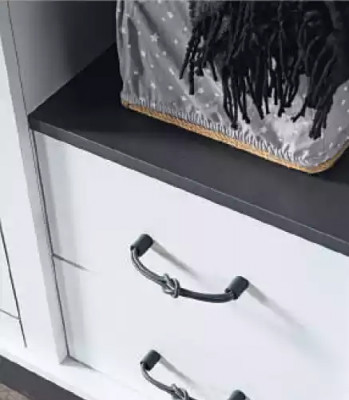 Kannerzëmmer Schlofzëmmer Komplett Set Bett Schreifdësch Kleederschaf 3 Deeler.