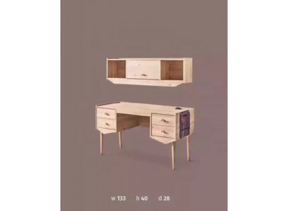 Sekretär Schreifdësch Dësch 134x60x77 Schreifdëscher Dëscher Miwwelen Holz Computer