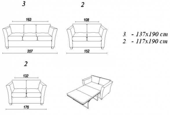 Sëtzgrupp Sofagarnitur 3+2 Plaze Gepolsterte Couchen Ensemble Designer Miwwelen