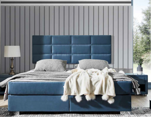Schlofzëmmerbett Bettgestell Hotel Chesterfield Luxus Boxspring Better Bett