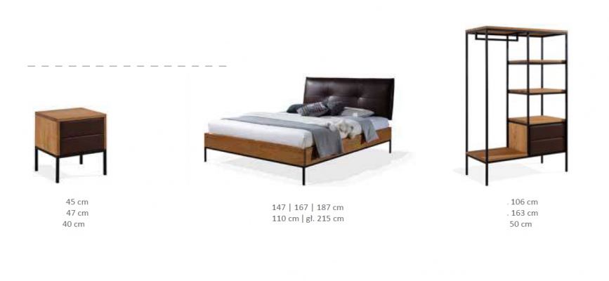 Bett Holz Loft Designer Better Polster Lieder Textil Stoff Hoer 140 160 180 x 200