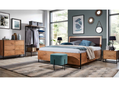 Holz Designer Bett Schlofzëmmer Better Textil Lieder Hotel Luxus Polster