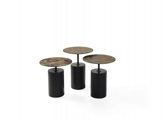 Luxuriéist Designer-Set aus 3 Salondëscher fir d'Wunnzëmmer