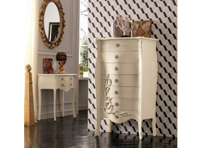 Nuechtstësch Nuechtschaf Kommoud Konsol Beistell mat Tirang Konsolen Designer