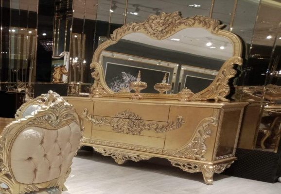 Anrichte Spigel Luxus Grupp Kommode Garnitur Kommoden Schaf Anrichten Gold