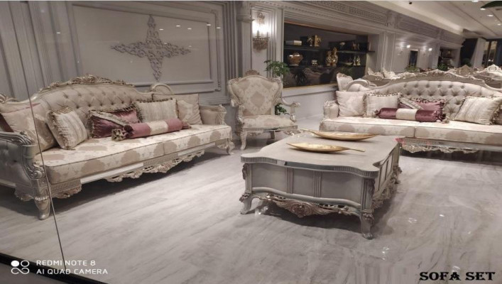 Sofa Set Barock Rokoko Miwwelen Wunnzëmmer Sëtzgrupp Polster 4tlg. Nei