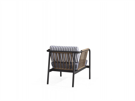 Design Canapé 2 Sëtzer Stoff 2x Fauteuils Polster Canapéen Textil Beistell Dësch Neit