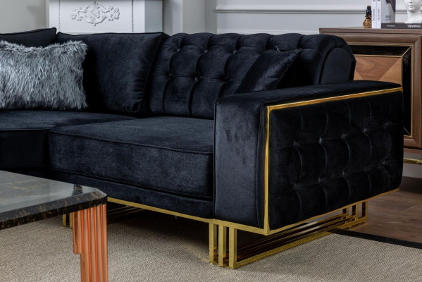 Exklusivt Eckcouch Modern L-Form Designer Stil Miwwel Wunnzëmmer Eckgarnitur