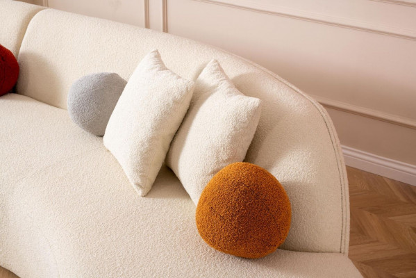Designer wäisst Canapé Sofa Ecksofa L-Form Modern Miwwelen Wunnzëmmer Eckgarnitur