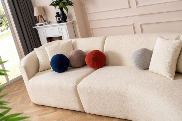 Designer wäisst Canapé Sofa Ecksofa L-Form Modern Miwwelen Wunnzëmmer Eckgarnitur