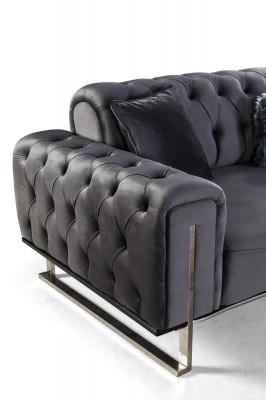 Designer Wunnzëmmer Set Sofagarnitur 3+3+1 Sëtzmöbel Garnituren 3tlg.