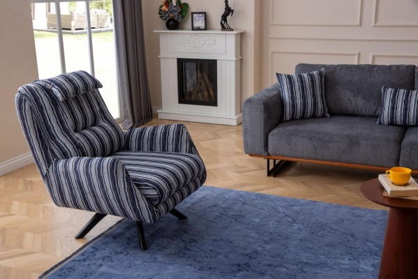 Wunnzëmmer Set Designer Canapé-Garnitur 4+1 Sëtz-Garnitur Couch Möbel 2 Deeler.