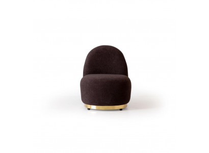 Sëtz Modern Braun Wunneng Textil Luxus Design Miwwel Lounge Club