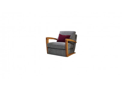Fauteuil Eensëtzer Stoff Wunnzëmmer Klassesch Gro Polster Sëtz Sëtz.