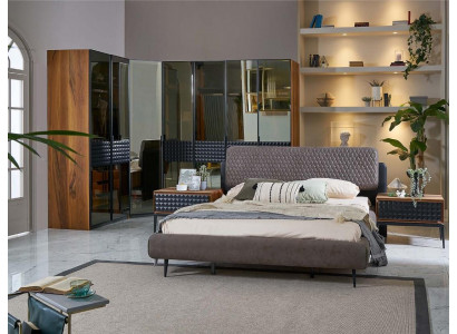 Bett Design Schlofkummer Duebelbett Brong Holz Bettrahmen Set 4 Stécker