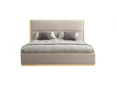Bett Miwwelen Beige Schlofkummer Miwweldesign Better Luxusmiwwelen Modern Holz Neien