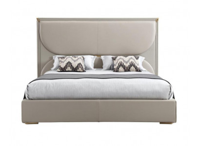 Luxus Schlofkummer Bett Designer Miwwelen Duebelbett Wäiss Textil Better Holz Nei