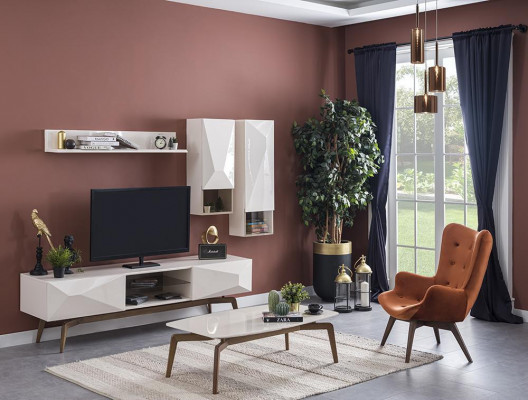 Modern Luxus Wunnwand Set Wunnzëmmer Miwwelen Design Ariichtung