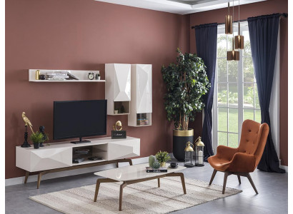 Modern Luxus Wunnwand Set Wunnzëmmer Miwwelen Design Ariichtung