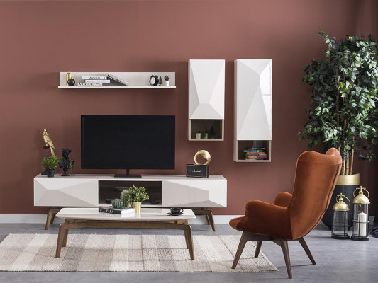Modern Luxus Wunnwand Set Wunnzëmmer Miwwelen Design Ariichtung