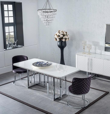 Modern Iessdësch Iesszëmmer Miwwelen Luxus Ariichtung Design Neien Dësch
