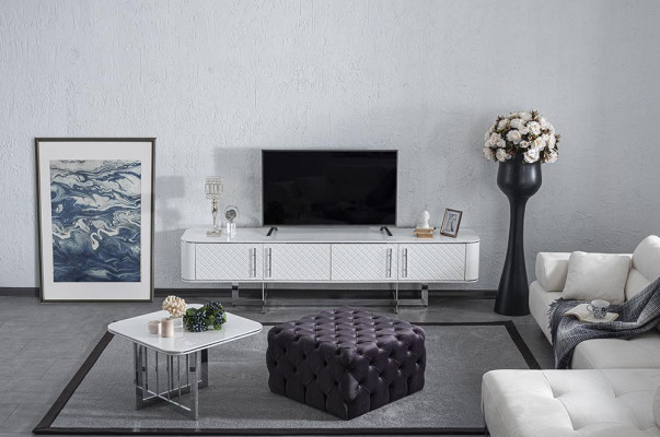 Modern Wohnzimmermiwwelen TV-Ständer Luxusdesign-Einrichtung TV-Schaf.