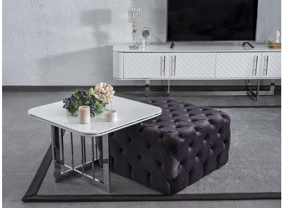 Wunnzëmmer Couchdësch Modern Miwweldesign Ariichtung Säitentësch