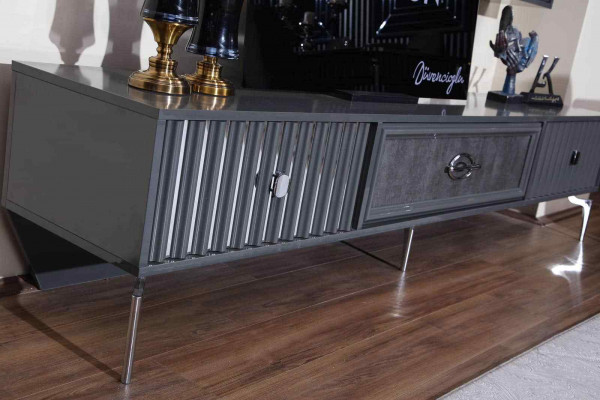 Luxus Wunnwand Wunnzëmmer Sideboard RTV Regal Maueren Schaf