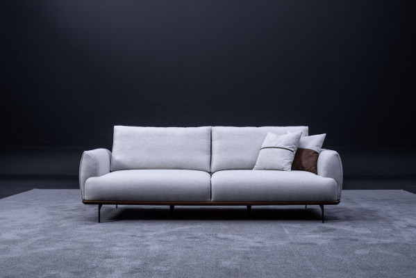 Luxus Designer Dräisëtzer Textilmöbel Wunnzëmmer Polstersofa Nei