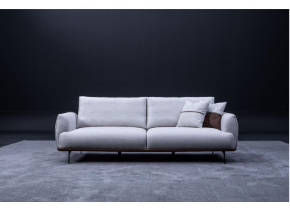 Luxus Designer Dräisëtzer Textilmöbel Wunnzëmmer Polstersofa Nei