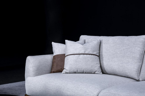 Luxus Designer Dräisëtzer Textilmöbel Wunnzëmmer Polstersofa Nei