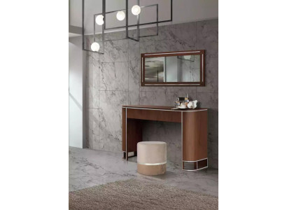 Designer Komplett Schminktisch+Spigel Modern Miwwelen Nei Set 2 tlg.