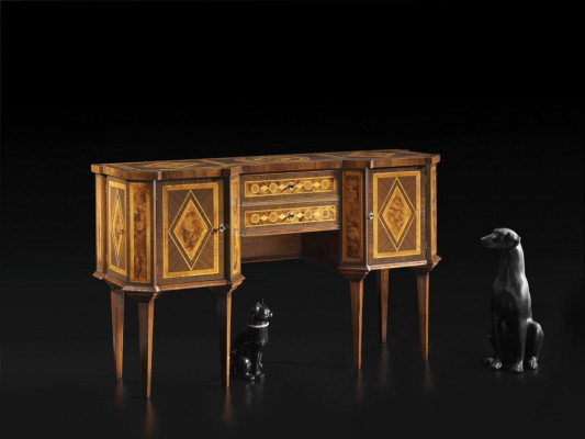 Konsolendësch Sideboard nei italienesch Holzmöbel Konsol Schminktischen-