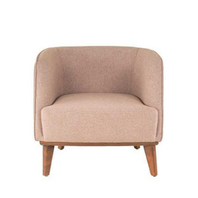 Beige Sëtzpolster Wunnzëmmer Einsitzer Designer Lounge Relaxsëtz