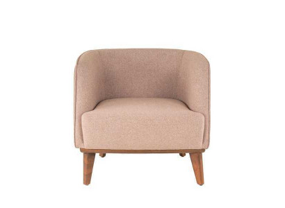 Beige Sëtzpolster Wunnzëmmer Einsitzer Designer Lounge Relaxsëtz