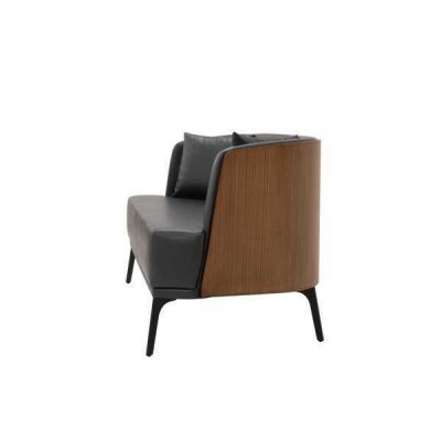 Schwaarz Wunnzëmmer 2-Sëtzer Polstersofa aus Konschtlieder 2-sëtzeg Lieder-Couch