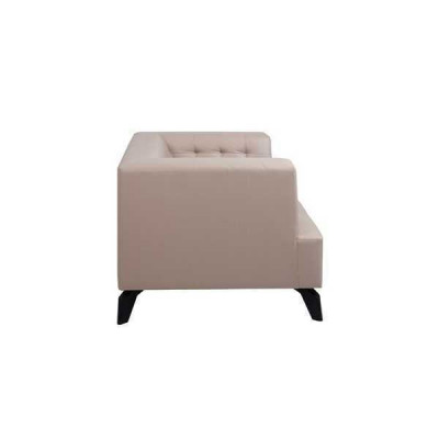 Luxus beige Liederfotel Polster Lounge Einsëtzer Relax Clubsessel Stil